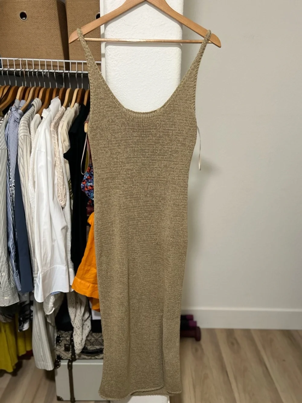2 Piece Set Knit Dress + Shrug Sweater - Picture 6 of 11
